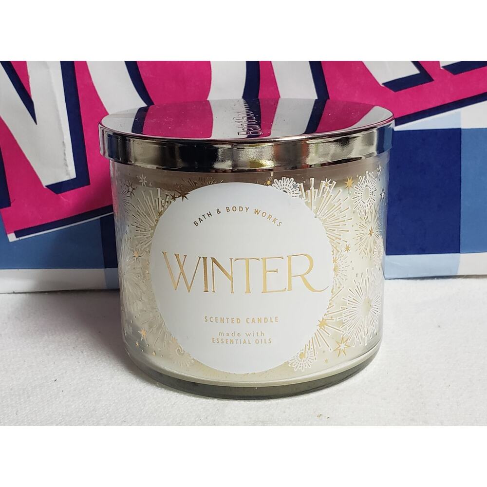 BBW Winter Large 3 Wick Candle Holiday Home Fragrance Decor